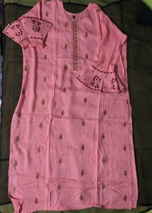 Stylish Peach and green  Kurtas
