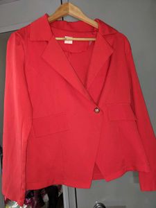 Red Business Blazer