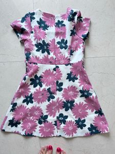 Chic Floral Print A-Line Dress
