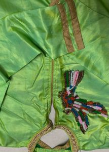 Vibrant Green Embroidered Kurta