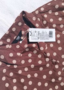 Oversized Blown Polka Shirt