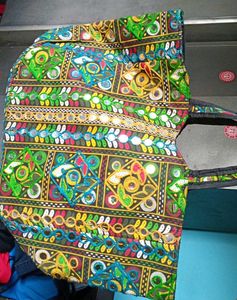 Embroidered Mirror Work bag