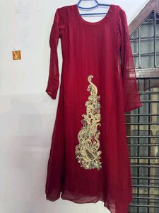 IMPORTED PAKISTANI Maroon Embroidered Kurta