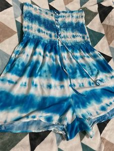 Tie-Dye Strapless Romper