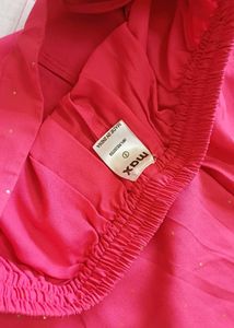 Elegant Pink Kurta co ord set with Gold Accents