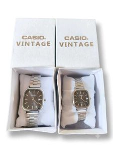 Casio Vintage Watch Pair women and man combo