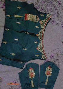 Beautiful Heavy Girlish Wedding Lehnga In Green💫