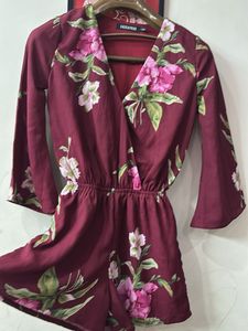 Floral Print Romper - Sassafras Size S