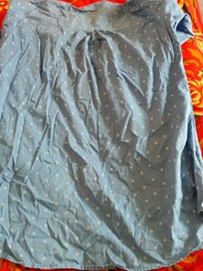 Light Blue Printed Kurta
