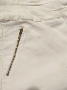 High Waist White Jeans 28 SiZe