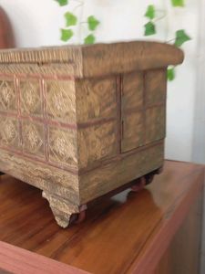Antique Brass make-up Box