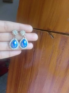 pack of 2 Elegant Rectangular Stone Earrings