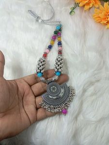 Boho Multicolored Beaded Necklace