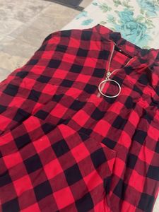 Red &amp; Black Buffalo Plaid Tunic Top