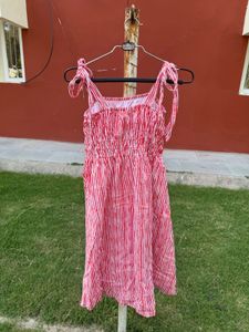 Red Striped Summer Dress