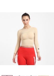 ADIDASWomen Solid Round Neck Beige T-Shirt