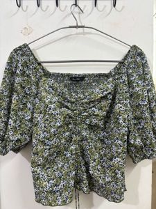 Floral Cute Crop Top