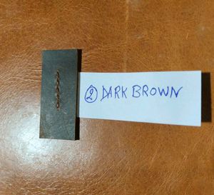 Handmade Brown Leather with Colour Sample