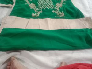 Green Embroidered Salwar Kameez