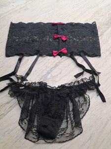 Black Lace Lingerie Set