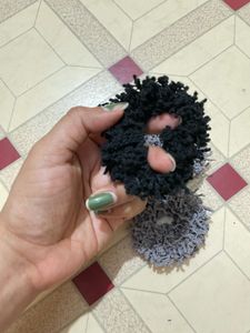 Curly Textured Scrunchies(set of 4)