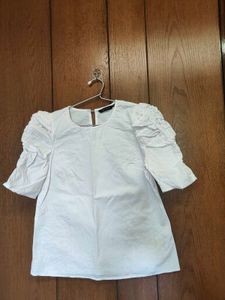 Wardrobe by Westside White Dane Cotton Top