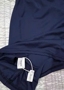 Navy Blue Collared Mini Dress