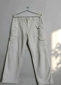 Unisex  , off-white baggy cargo