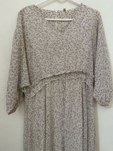 Lightweight Floral Print Midi Dress
