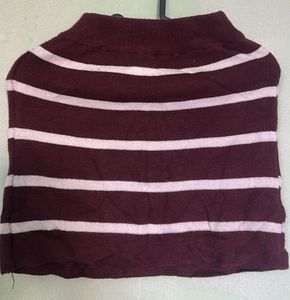 Striped winter skirt