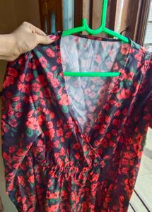 Floral Print Wrap Dress