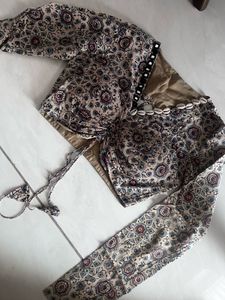 Boho Print Blouse with Shells