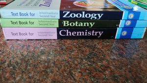 Intermediate Second Year Zoology, Botany, Chemistr