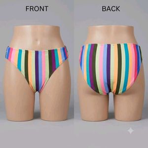 Colorful ⭐Striped Bikini Bottoms