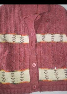 Cozy Rose Knit Cardigan