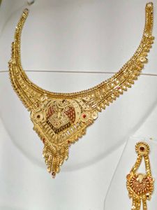 One Gram Gold Traditional Bridal Necklace set 1