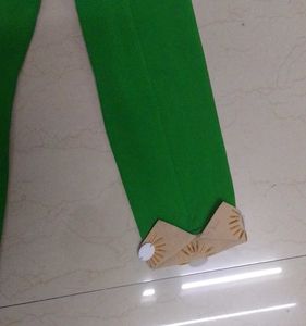 Stylish  Green short Collar Dress
