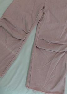 Pink Wide Leg Jeans