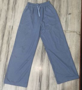 Blue Wide Leg Palazzo Pants