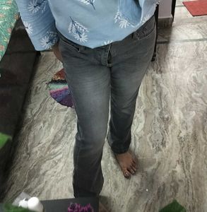 Stylish Grey Denim Jeans