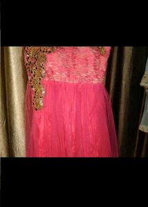 Stunning Pink Embroidered Gown