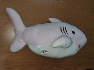 pink shark plush toy