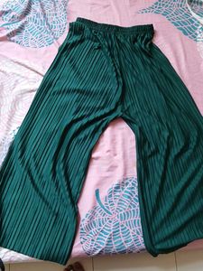 Pleated Wide-Leg Palazzo Pants combo of 3