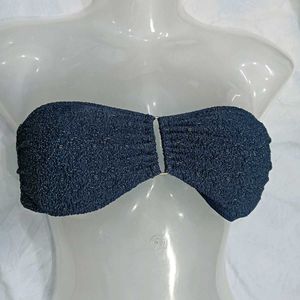 Strapless🤎 Smocked Bikini Top
