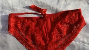 Red Lace Briefs