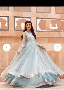 Elegant Sky Blue Lehenga Choli