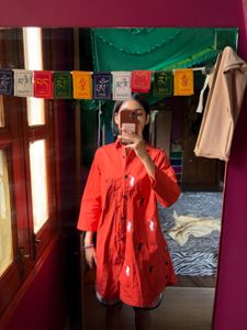 Orange Polo Shirt Tunic