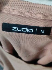 zudio branded Comfortable Pink Crew Neck Sweatshir