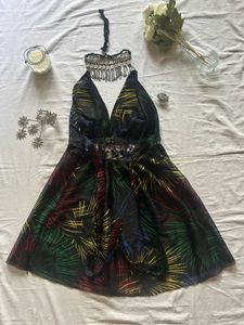 Bohemian Print Mini Dress