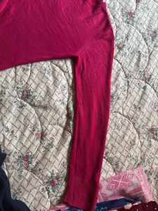Vibrant Pink Crew Neck Sweater